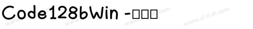 Code128bWin 字体转换